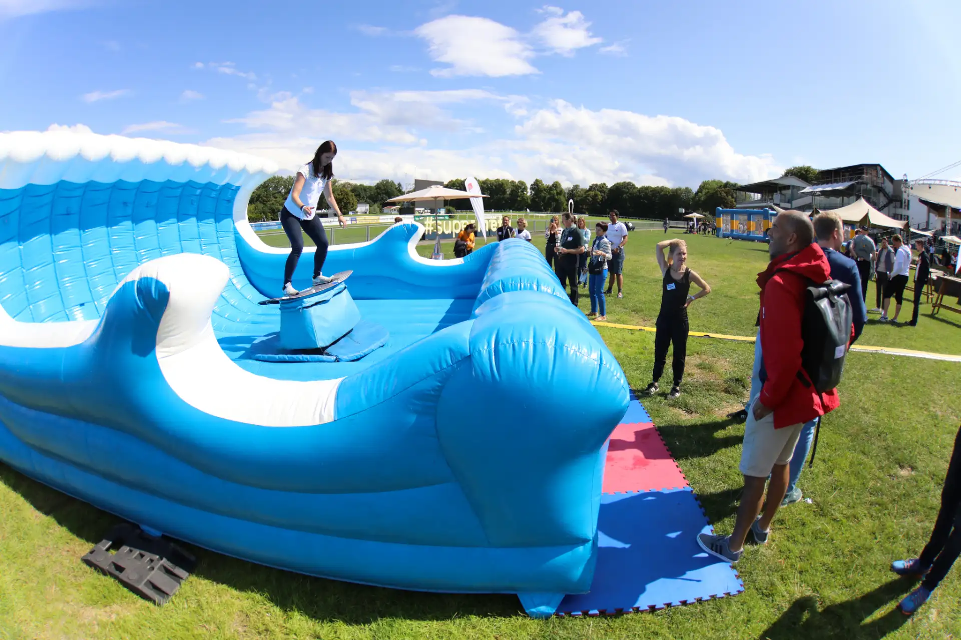 Sportevent mit Mitarbeitern